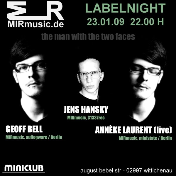 Mirmusic Labelnight - Flyer front