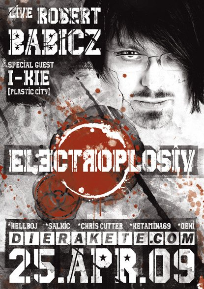 Electroplosiv with Robert Babicz - Flyer front