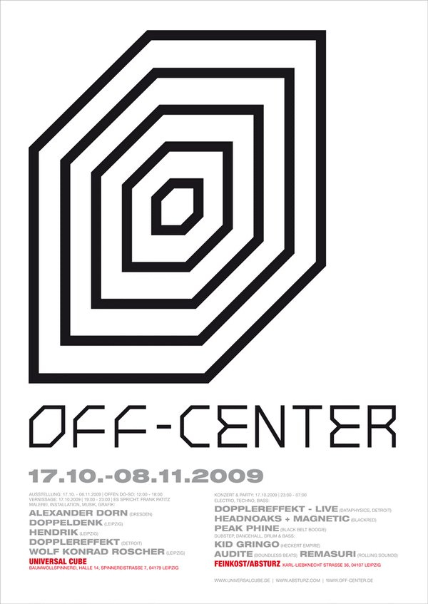 Off-Center with Dopplereffekt - Live - Flyer front