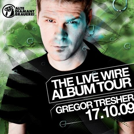 Gregor Tresher The Live Wire Album Tour - Flyer front