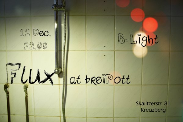 Flux - Klang & Bild Poesie - Flyer front