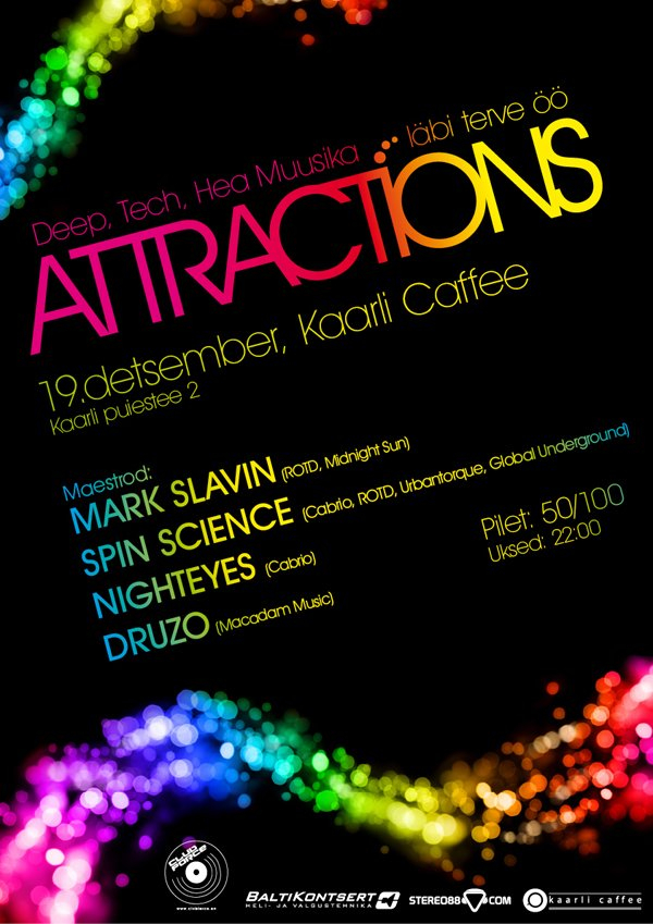 Attractions - Flyer front