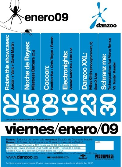 Danzoo: Electronight - Flyer back
