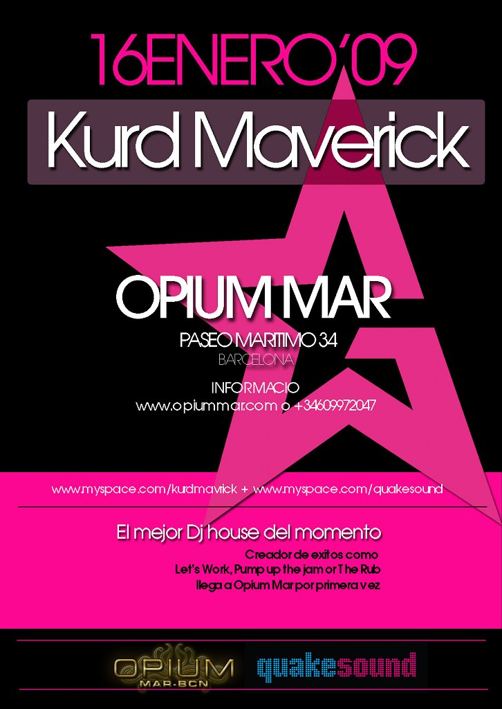 Kurd Maverick Rockin' Barcelona - Flyer back