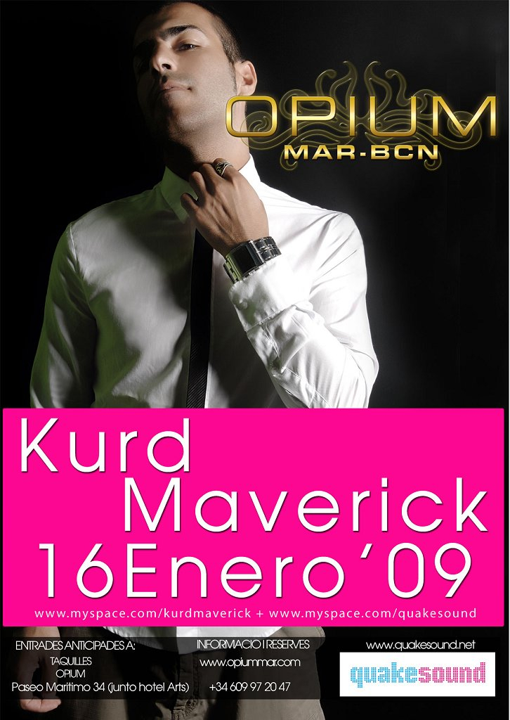 Kurd Maverick Rockin' Barcelona - Flyer front