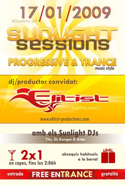 Sunlight Sessions 8 - Flyer front