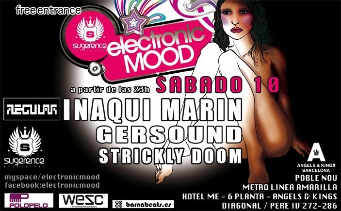 Electronic Mood at Iñaqui Marin - Flyer front
