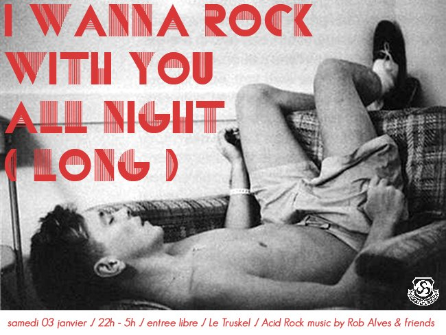 I Wanna Rock with You All Night (Long) - Flyer front