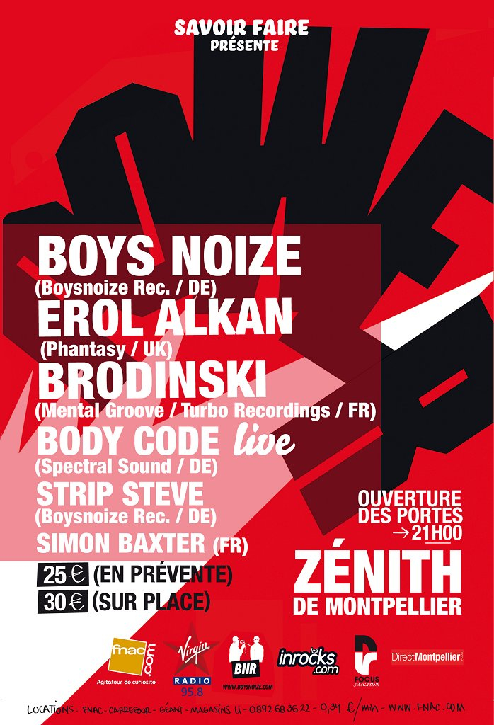 Boys Noize power Album Release Party - Flyer back