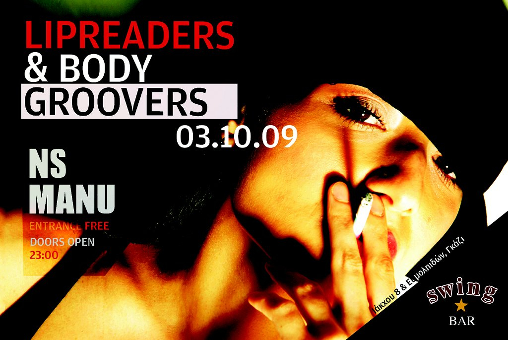 Lipreaders & Bodygroovers - Flyer front