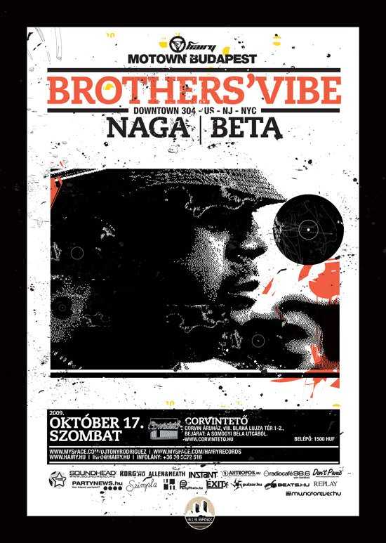 Budapest Motown - Brothers' Vibe - Flyer front