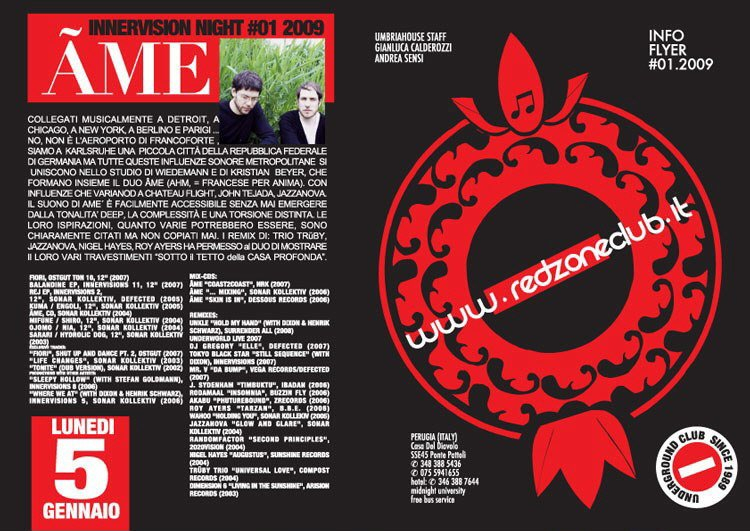 Ame - Flyer front