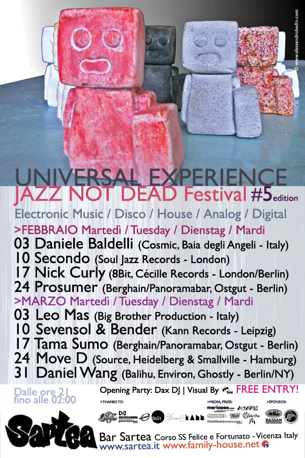 Jazz Not Dead Festival: Daniele Baldelli - Flyer front