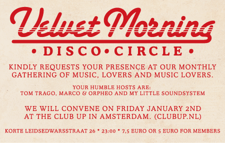 Velvet Morning Disco Circle - Flyer front