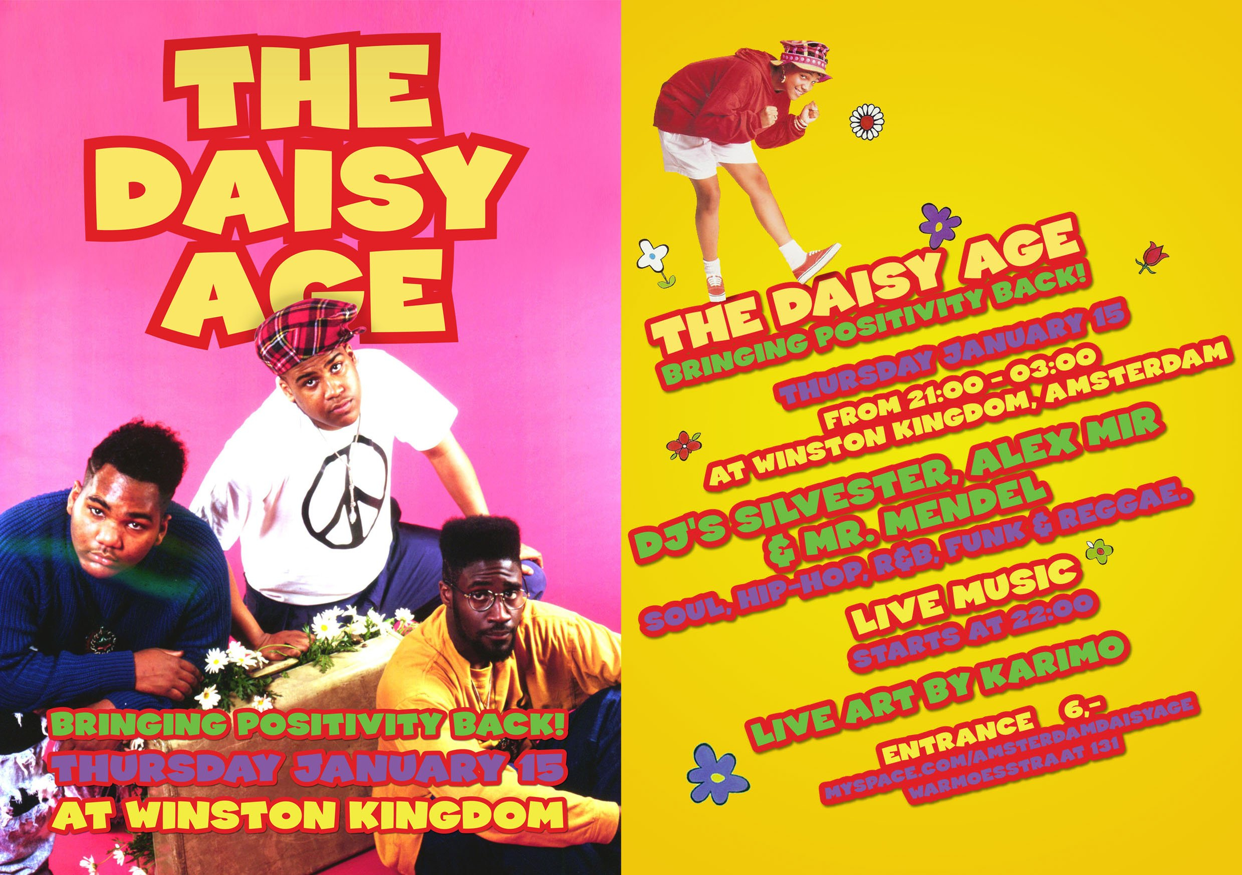 The Daisy Age - Flyer front