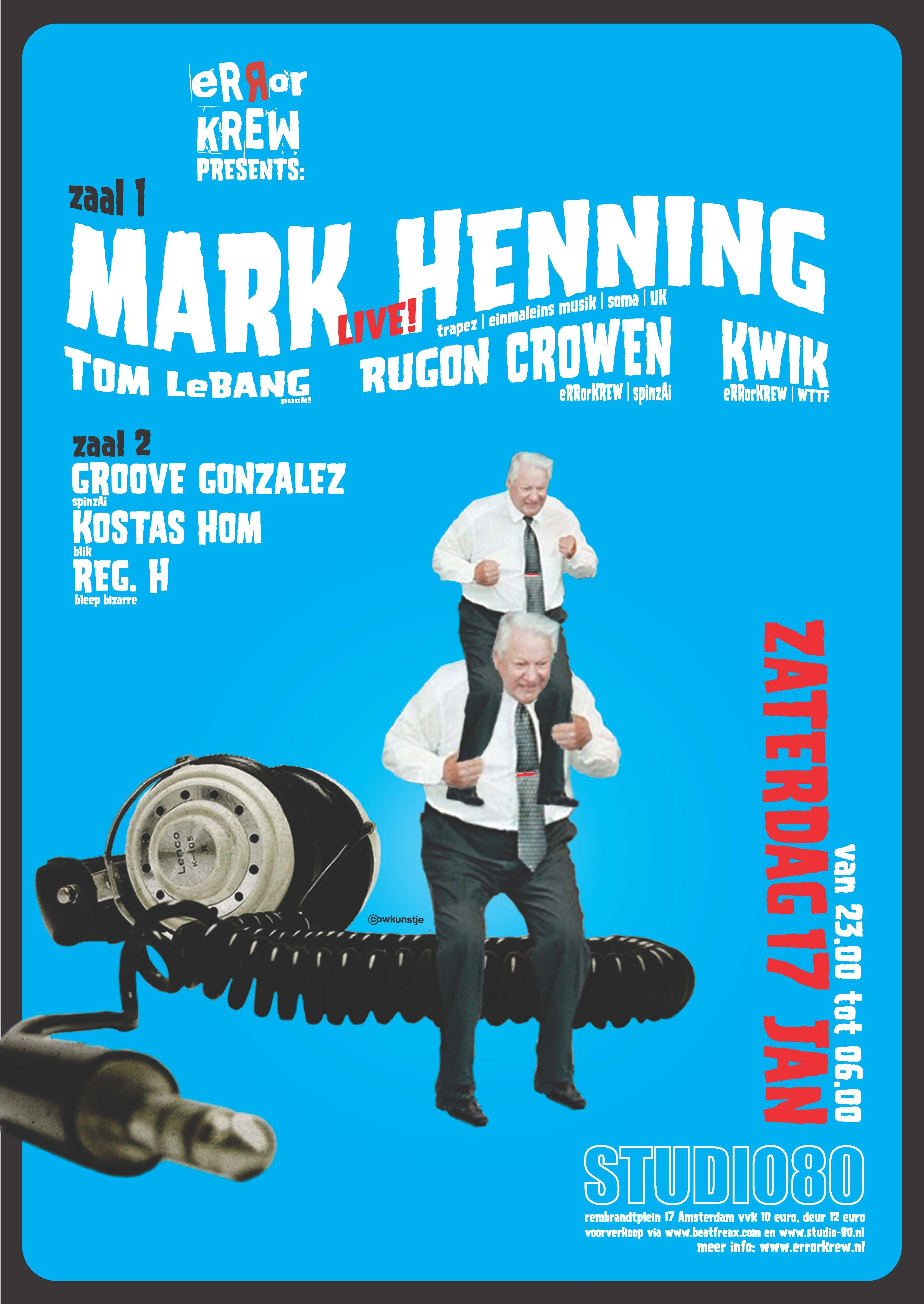 Errorkrew Invites Mark Henning - Flyer front