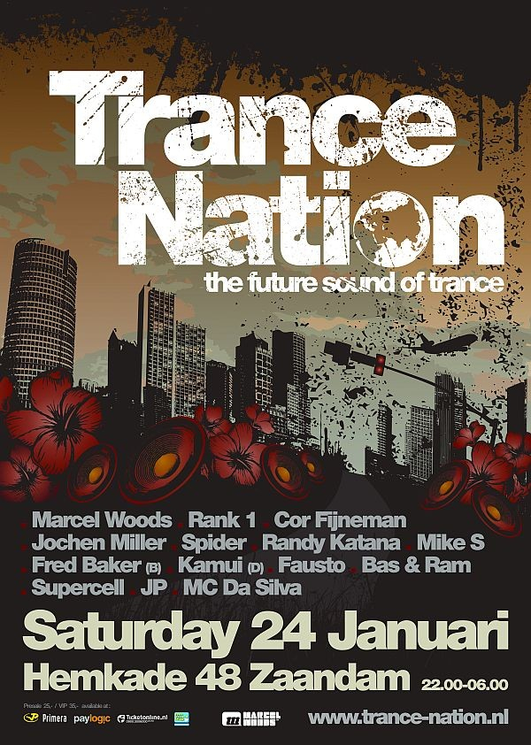 Trance Nation · The Future Sound of Trance - Flyer front