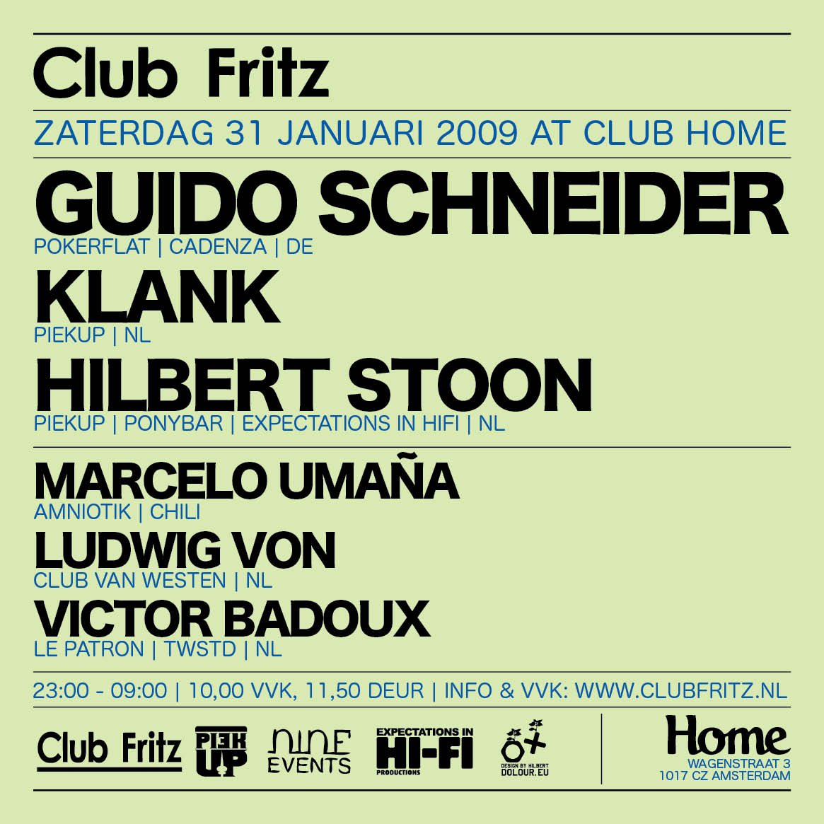 Guido Schneider (Cancelled) - Flyer front