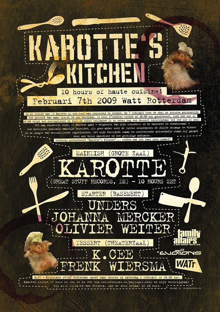 Tomorrow Special - Karotte - Flyer back