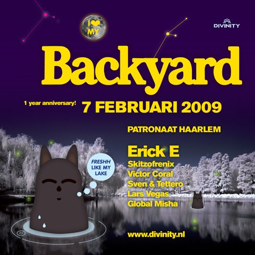 Backyard 1 Year Anniversary!!! - Flyer front