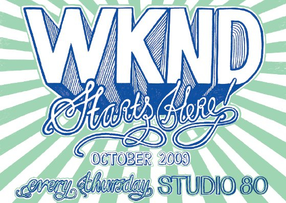 Wknd - Flyer front