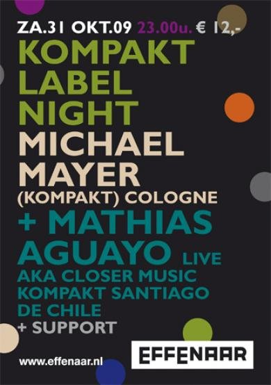 Kompakt Label Night - Flyer front