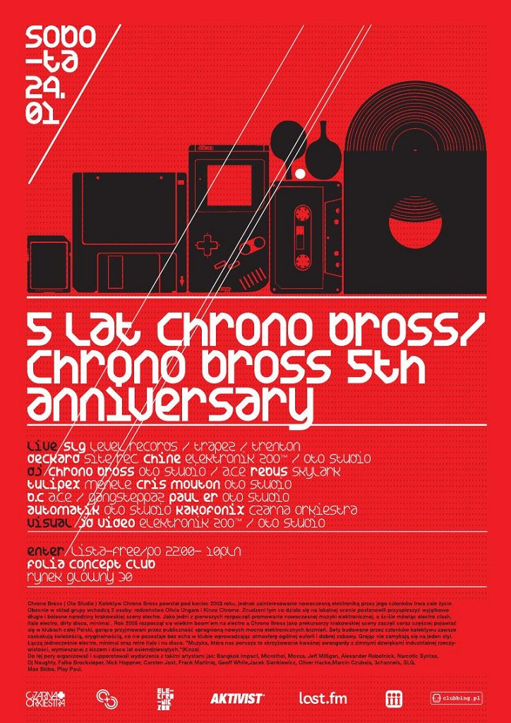 Chronofilia-5 Lat Chronobross - Flyer front