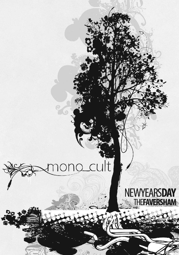 Mono_cult - NYD with Johnny D - Flyer front