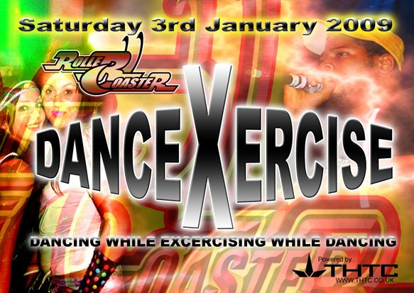 Rollercoaster presents Dancexercise - Flyer front