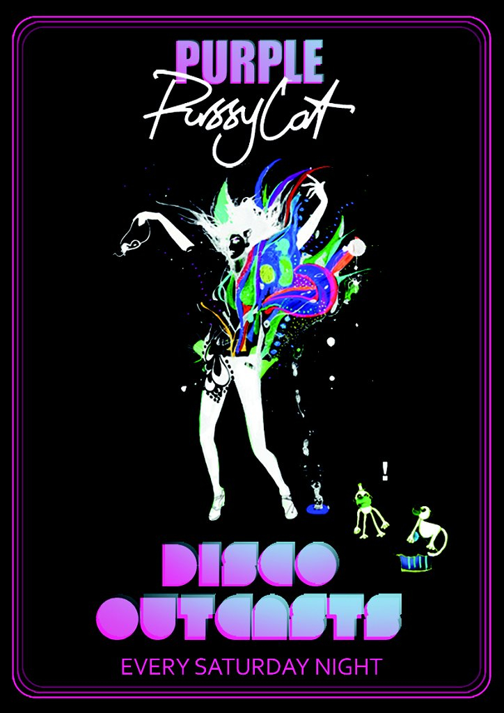 Disco Outcasts - Flyer front