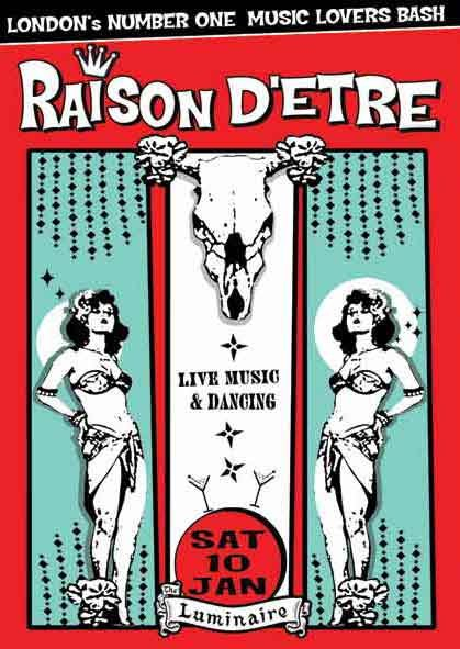 Raison D'Etre Kilburn Show - Flyer front