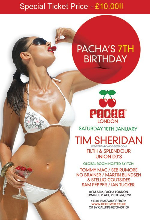 Pacha's 7th Birthday - Flyer front