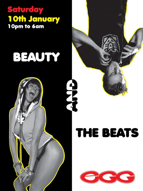 Beauty And The Beats & Dj Test Lounge - Flyer front