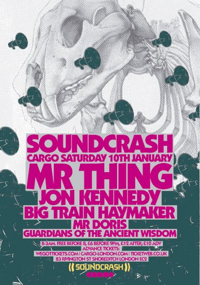 Soundcrash feat Mr Thing + Jon Kennedy - Flyer front