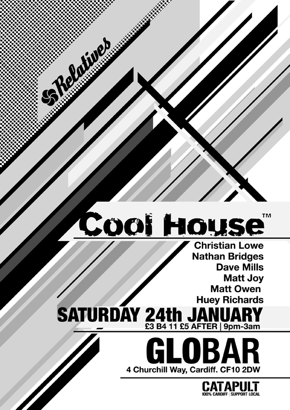 Relatives presents Cool House - Flyer front