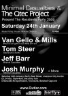 Minimal Casualties and The Q Tec Project - Flyer front