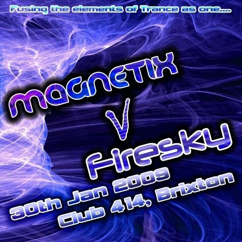 Magnetix vs Firesky - Flyer front