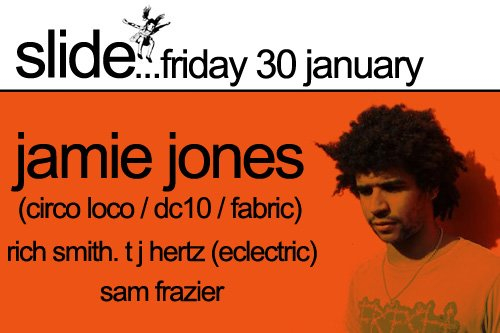 Slide presents Jamie Jones - Flyer front