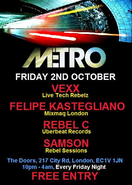 Metro *free Party* - Flyer front