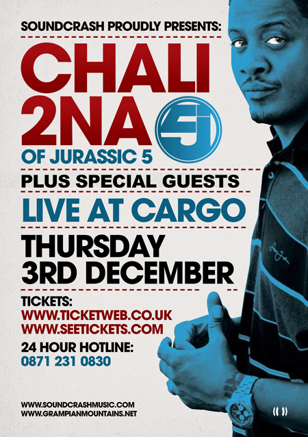 Chali 2na Live - Flyer front