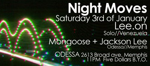 Night Moves - Flyer front