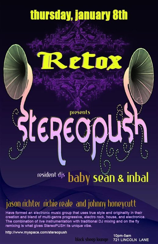 Retox with Stereopush - Flyer front