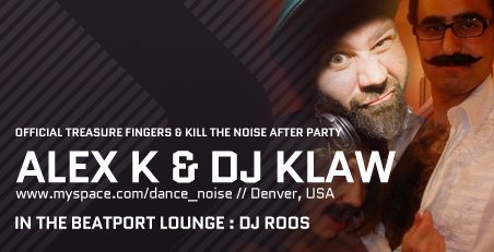 Official Treasure Fingers & Kill The Noise After Party - Flyer front