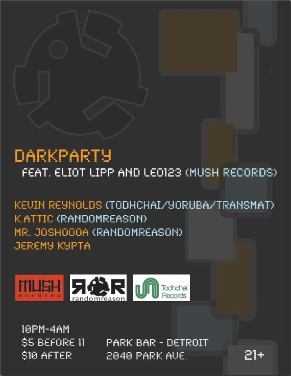 Dark Party - Flyer back