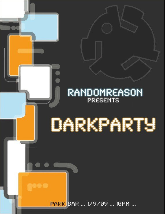 Dark Party - Flyer front