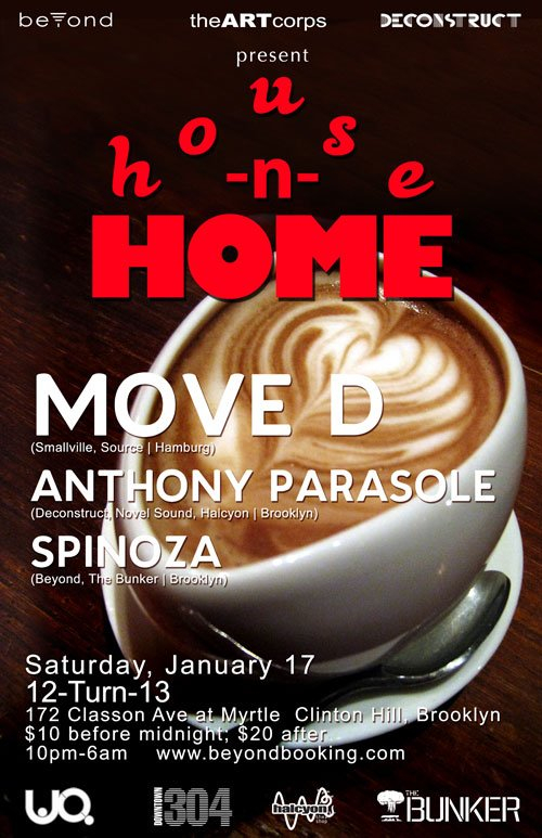 House-N-Home featuring Move D - Flyer front