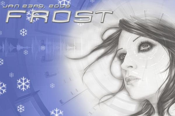 Frost: Cozmic Spore & Dan Bain - Flyer front