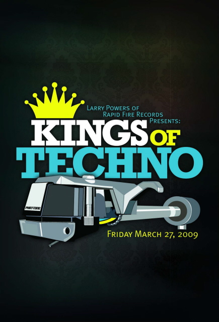 Rapid Fire Records presents: Kings Of Techno - Flyer front
