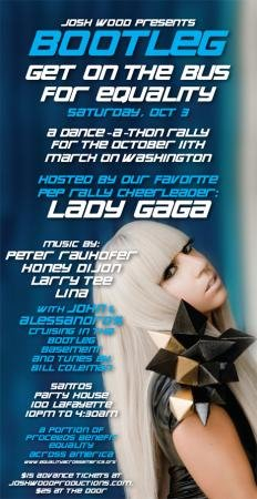 Bootleg: Hosted By Lady Gaga - Flyer front
