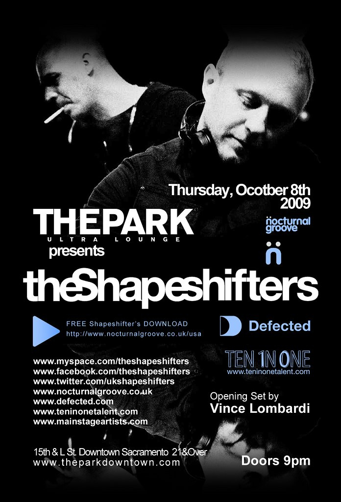 The Shapeshifters - Flyer front